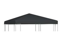 vidaXL Toile supérieure de gazebo 310 g / m² 3 x 3 m Gris 44781