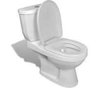vidaXL Toilette avec réservoir Blanc 240549
