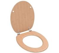 vidaXL Toiletbril met deksel bamboe MDF143927 G