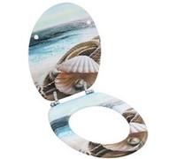 Toiletbril met deksel schelp MDF143925