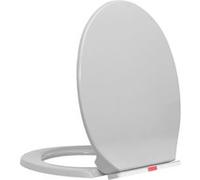 Toiletbril soft-close en quick-release ovaal lichtgrijs145815