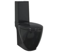 Toilette en céramique Ronde Ecoulement d eau au fond Noir