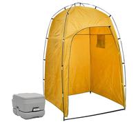 vidaXL Toilette por1560 de camping avec tente 10+10 L