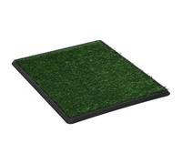 Vidaxl Toilette Pour Animaux Avec Plateau Et Gazon Artificiel Vert Wc Vert