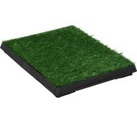 vidaXL Toilettes pour animaux domestiques avec plateau & gazon synthétique Vert 63x50x7 cm WC
