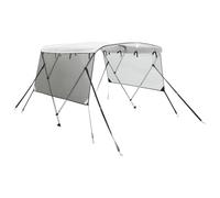 Vidaxl Toit Bimini À 3 Arceaux Parois En Maille 183x(137-152)X137 Cm