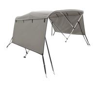 Vidaxl Toit Bimini À 3 Arceaux Parois Latérales 183x(137-152)X137 Cm