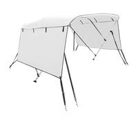 vidaXL Toit Bimini à 3 arceaux parois latérales 183x(137-152) x137 cm