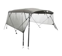 vidaXL Toit Bimini à 4 arceaux parois en Maille 243x(170-182) x137 cm