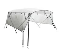 vidaXL Toit Bimini à 4 arceaux parois en Maille 243x(230-244) x137 cm