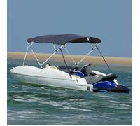 Toit bimini à 4 arceaux parois latérales 243x(170 182)x137 cm