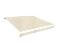 vidaXL Toit d'auvent en toile crème 3 x 2,5 m – Cadre non inclus (141013)