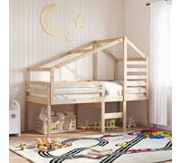 vidaXL Toit de lit pour enfants 188x97x113 cm bois de pin massif Marron