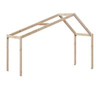vidaXL Toit de lit pour Enfants 213x85,5x144,5 cm Bois de pin Massif, Toit de lit, baldaquin de lit pour Enfant, Toit pour lit d'enfant