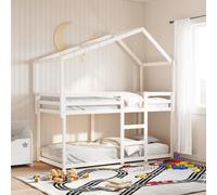 Vidaxl Toit De Lit Pour Enfants 213x95,5x144,5 Cm Bois De Pin Massif Multicolore