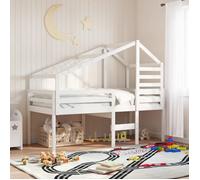 vidaXL Toit de lit pour enfants 188x97x113 cm Bois de pin massif Blanc