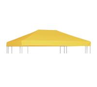 vidaXL Toit de pavillon 270 g/m² 4x3 m Jaune