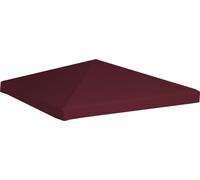 vidaXL Toit de pavillon 310 g / m² 3x3 m rouge vin