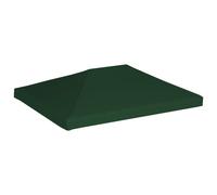 vidaXL Toile supérieure de belvédère 310 g / m² 4 x 3 m Vert 44785