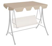 Vidaxl Toit De Rechange De Balançoire Beige 150/130x105/70 Cm Beige