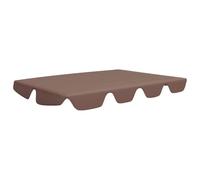 vidaXL Toit de Rechange de Balançoire, Canopée pour Balancelle Remplacement, Toit de Balançoire Imperméable Jardin Terrasse, Marron 150/130x105/70 cm