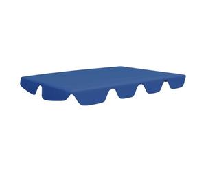 vidaXL Toit de Rechange de Balançoire Toit de Remplacement pour Balancelle Terrasse Jardin Extérieur Imperméable Bleu 150/130x105/70 cm