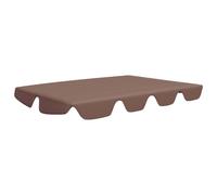 vidaXL Toit de rechange pour balancelle brun 150/130x105/70 cm