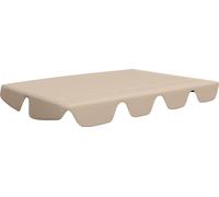 vidaXL Toit de rechange pour balancelle hollywoodienne Beige 150/130x105/70 cm