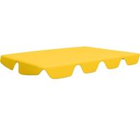 vidaXL Toit de rechange pour balancelle jaune 150/130x105/70 cm