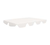 vidaXL Toit de rechange pour balançoire hollywoodienne blanc 150/130x105/70 cm