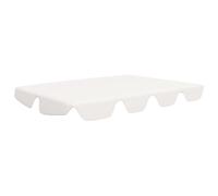 vidaXL Toit de rechange pour balançoire hollywoodienne blanc 188/168x145/110 cm
