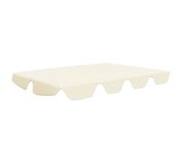 vidaXL Toit de rechange pour balançoire hollywoodienne Crème 150/130x105/70 cm