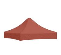 vidaXL Toit de Rechange pour Tente de Jardin, tonnelle, résistant aux UV et à l'eau, 2 x 2 m, Rouge Terre Cuite, 270 g/m²