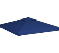 vidaXL Toit de remplacement pour pavillon 310 g/m² bleu foncé 3x3 m