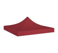 vidaXL Toit de tente de réception 2x2 m Bordeaux 270 g/m² G
