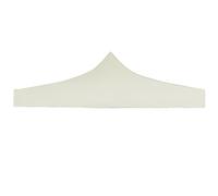 vidaXL Toit de tente de réception 3 x 3 m Crème 44983