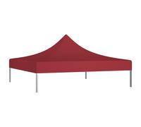 Vidaxl Toit De Tente De Réception 3x3 M Bordeaux 270 G/M²