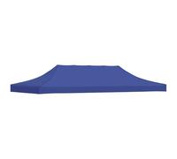 vidaXL Toit de tente de réception 3x6 m Bleu pour jardin/terrasse, pavillon/tonnelle