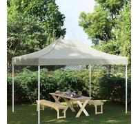 Toit de Tente de Réception 3x3 m Beige 270 g/m² Remplacement Pavillon vidaXL