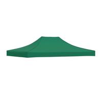 vidaXL Toit de Tente de Réception Toile de Toit de Chapiteau Remplacement de Toit de Tente Escamotable Pavillon de Jardin 4,5x3 m Vert 270 g/m²