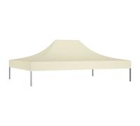 Toit de tente de réception - vidaXL - Crème - 410 x 280 cm - Oxford 600D - Résistant aux UV et intempéries