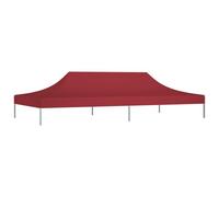 vidaXL Toit de tente de réception 6x3 m Bordeaux 270 g/m²