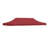vidaXL Toit de Tente de Réception Toile de Toit de Chapiteau Remplacement de Toit de Tente Escamotable Pavillon de Jardin 6x3 m Bordeaux 270 g/m²