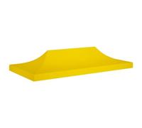 Toit de tonnelle - VIDAXL - 6x3 m - Jaune - Tissu 270 g/m² - Montage facile
