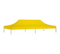 vidaXL Toit de tente de réception 6x3 m Jaune 270 g/m