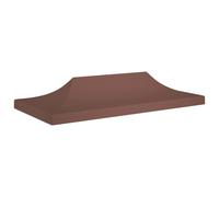 Vidaxl Toit De Tente De Réception 6x3 M Marron 270 G/M² Marron
