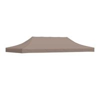 vidaXL Toit de Tente de réception 6x3 m Taupe 270 g/m²