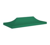 vidaXL Toit de Tente de Réception Toile de Toit de Chapiteau Remplacement de Toit de Tente Escamotable Pavillon de Jardin 6x3 m Vert 270 g/m²
