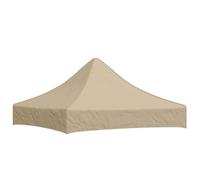 vidaXL Toit de Tente de Réception Toile de Toit de Chapiteau Remplacement de Toit de Tente Escamotable Pavillon de Jardin 2x2 m Beige 270 g/m²