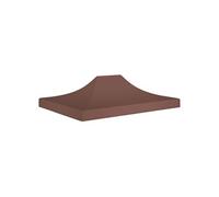 vidaXL Toit de Tente de Réception Toile de Toit de Chapiteau Remplacement de Toit de Tente Escamotable Pavillon de Jardin 4,5x3 m Marron 270 g/m²